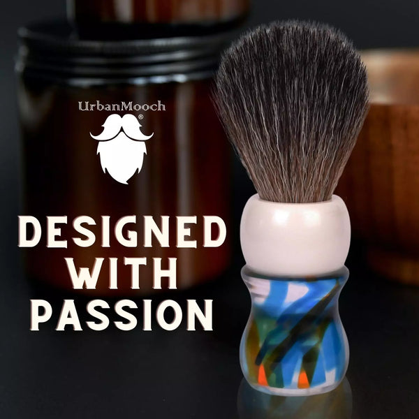 Premium & Stylish Resin Shaving Brush - Multicolor