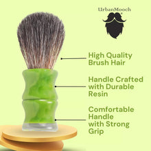 Premium & Stylish Resin Shaving Brush - Green