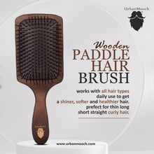 Premium Wooden Hair Brush For Men | Nylon Bristles | Paddle Hair Brush For Men