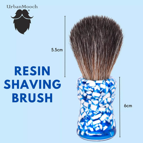 Premium & Stylish Resin Shaving Brush - Sky