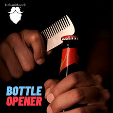 Pocketsize Stainless Steel Beard Comb for Refined Grooming