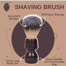 Premium & Stylish Resin Shaving Brush - Brown