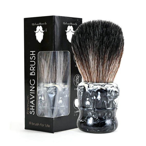 Premium Resin Shaving Brush With Ultra Soft & Absorbent Bristles - 28mm Knot