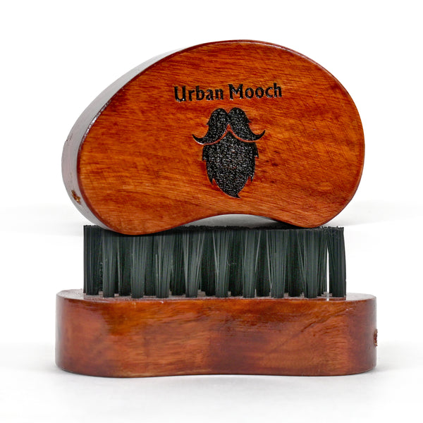 UrbanMooch Nylon Bristle Beard Brush for Men | Detangles, Styles & Tames Beard | for All Beard Types