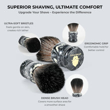 Premium Resin Shaving Brush With Ultra Soft & Absorbent Bristles - 28mm Knot
