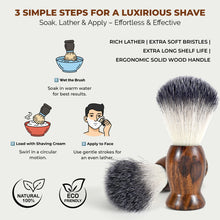 UrbanMooch Premium Wooden Shaving Brush for Men - Ultra Soft Bristles