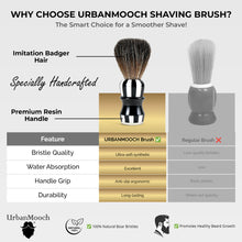 Premium & Stylish Black & White Shaving Brush - Zebra