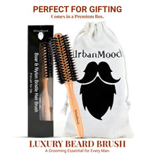 Premium Boar Bristle Hair Brush for Men - Round