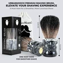 Premium Resin Shaving Brush With Ultra Soft & Absorbent Bristles - 28mm Knot