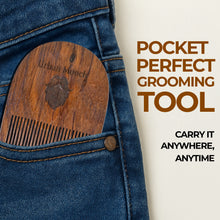 Pure Sheesham Wood U Shaped Beard Comb for Men