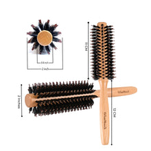 Premium Boar Bristle Hair Brush for Men - Round