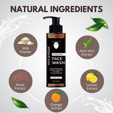 Ingredients in our kesar and milk face wash