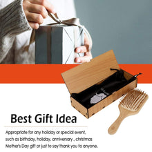 Natural Wooden Bamboo Hair Brush for Gentle Care