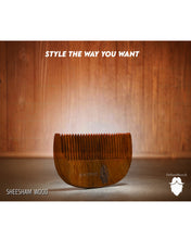 Pure Sheesham Wood Beard Comb for Men