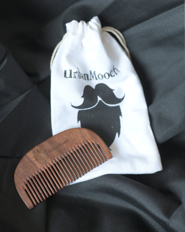 Pure Sheesham Wood Beard Comb for Men