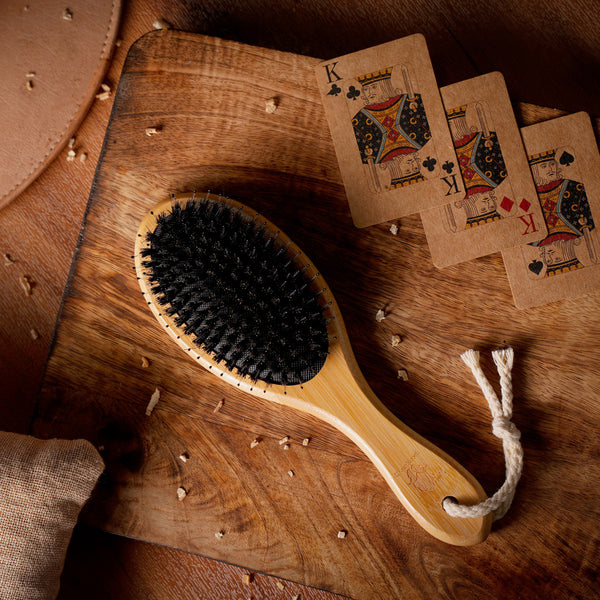 Premium Dual Nylon & Boar Bristle Hair Brush - For All Hair Types