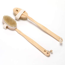 Long-Handle Wooden Bath Brush