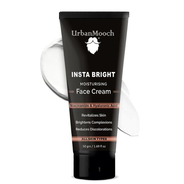 Insta Bright Lightening & Brightening Face Cream For Men with Hyaluronic Acid