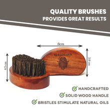 Boar Bristle Beard Brush for Men - Travel Size