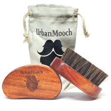 Boar Bristle Beard Brush for Men - Travel Size