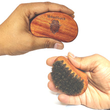 Boar Bristle Beard Brush for Men - Travel Size