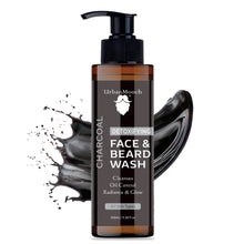 UrbanMooch 4 in 1 Beard Grooming Kit for Men | Anniversary, Birthday, Valentine Gift for Brother, Boyfriend, Husband | Charcoal Face & Beard Wash, Powerful Beard Growth Oil, Boar Bristle Beard Brush & Wooden Beard Comb