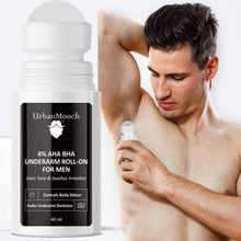UrbanMooch Underarm Roll-On for Men – 4% AHA BHA | Brightening Deodorant | 48-Hour Odor Protection | Alcohol-Free