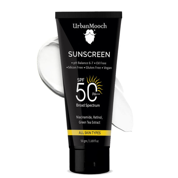 Daily Sunscreen For Men SPF 50 PA +++ | Sunscreen with Hyaluronic Acid & Niacinamide