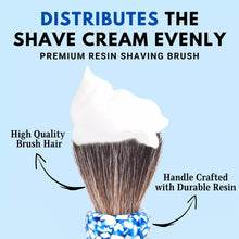 Premium & Stylish Resin Shaving Brush - Sky