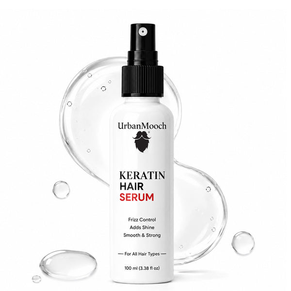 Keratin Hair Serum for Men | Anti Frizz, Smooth, Shiny & Manageable Hair