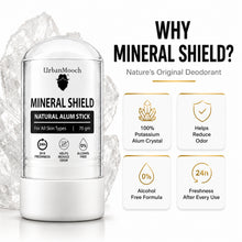 UrbanMooch Mineral Shield™ Natural Alum Stick | Potassium Alum Deodorant for Men | Alcohol Free | 75g