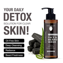 UrbanMooch Charcoal Face & Beard Wash for Men – Deep Cleansing, Oil Control & Tan Removal