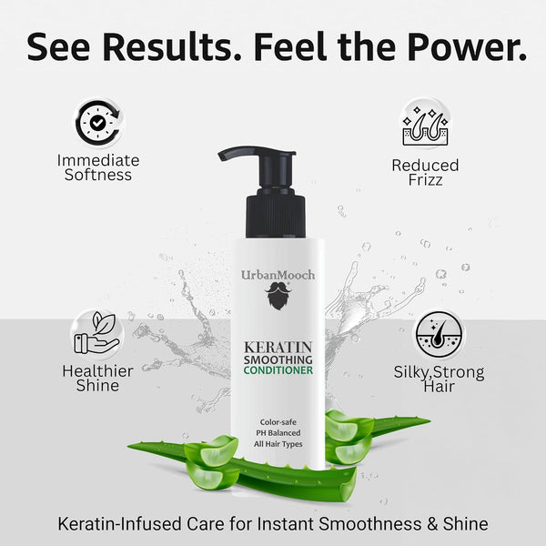 UrbanMooch Keratin Smoothing Conditioner for Men – Frizz Control & Deep Nourishment