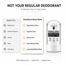 UrbanMooch Mineral Shield™ Natural Alum Stick | Potassium Alum Deodorant for Men | Alcohol Free | 75g