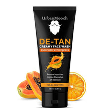 UrbanMooch DeTan Skin Combo for Men | Detan Face Wash + Detan Face Scrub | Tan Removal, Deep Cleansing & Skin Brightening