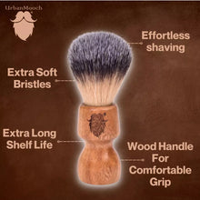 Premium & Stylish Resin Shaving Brush - Beige