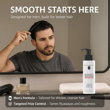 UrbanMooch Keratin Smoothing Shampoo for Men – Frizz Control, Color-Safe & pH Balanced, 180ml