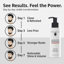 UrbanMooch Keratin Smoothing Shampoo for Men – Frizz Control, Color-Safe & pH Balanced, 180ml