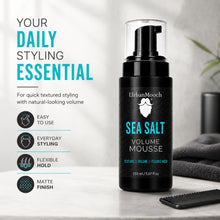 UrbanMooch Sea Salt Volume Mousse for Men – Hair Volumizing Mousse for Texture, Lift & Matte Finish