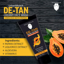 UrbanMooch DeTan Skin Combo for Men | Detan Face Wash + Detan Face Scrub | Tan Removal, Deep Cleansing & Skin Brightening
