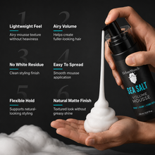 UrbanMooch Sea Salt Volume Mousse for Men – Hair Volumizing Mousse for Texture, Lift & Matte Finish