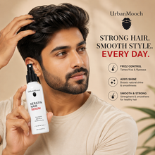 Keratin Hair Serum for Men | Anti Frizz, Smooth, Shiny & Manageable Hair