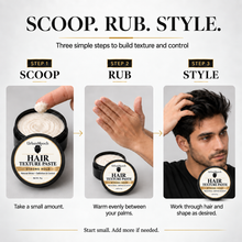 UrbanMooch Hair Texture Paste for Men | Added Texture, Strong Hold& & Natural Shine, 75gm