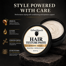 UrbanMooch Hair Texture Paste for Men | Added Texture, Strong Hold& & Natural Shine, 75gm