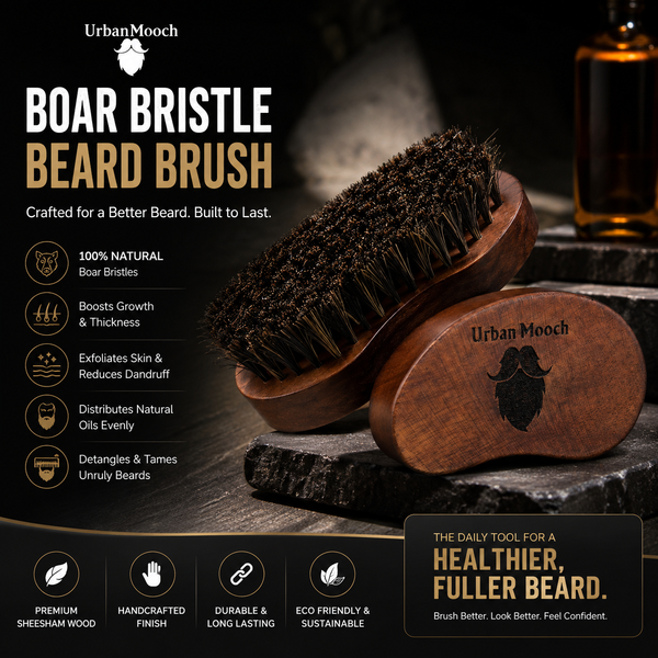 Boar Bristle Brush for Beard