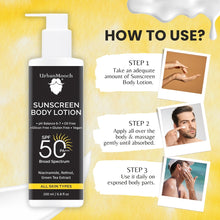 How to use our Sunscreen body lotion