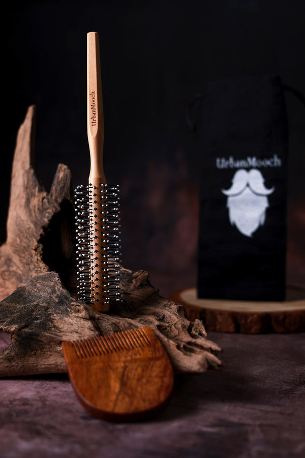 UrbanMooch Roller Hair Brush for Men