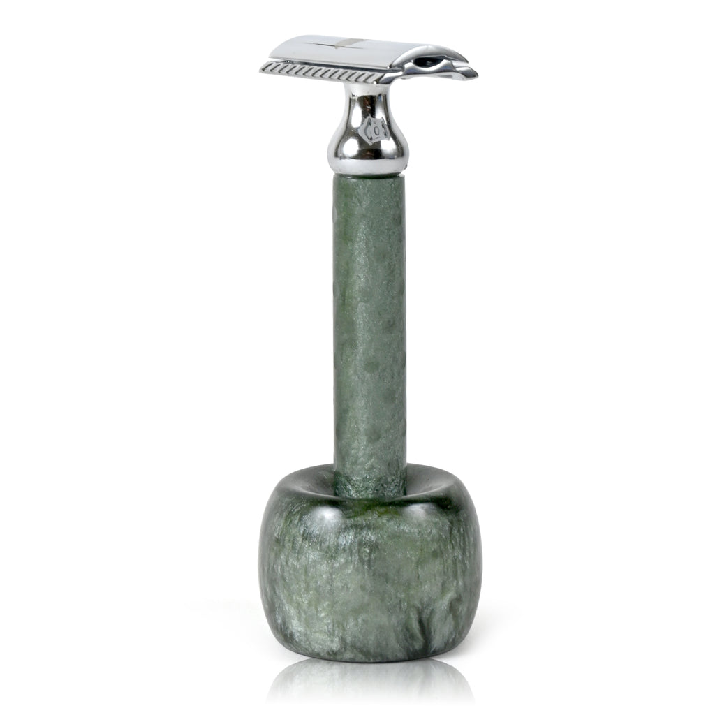 Resin Razor UrbanMooch Resin Handle Safety Razor for Men with Stand – Reusable Dou