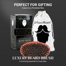 Boar Bristle Beard Brush for Men - Gentle Grooming