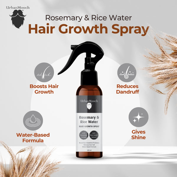 benifits of our Rosemary and Rice Water Hair Growth Spray